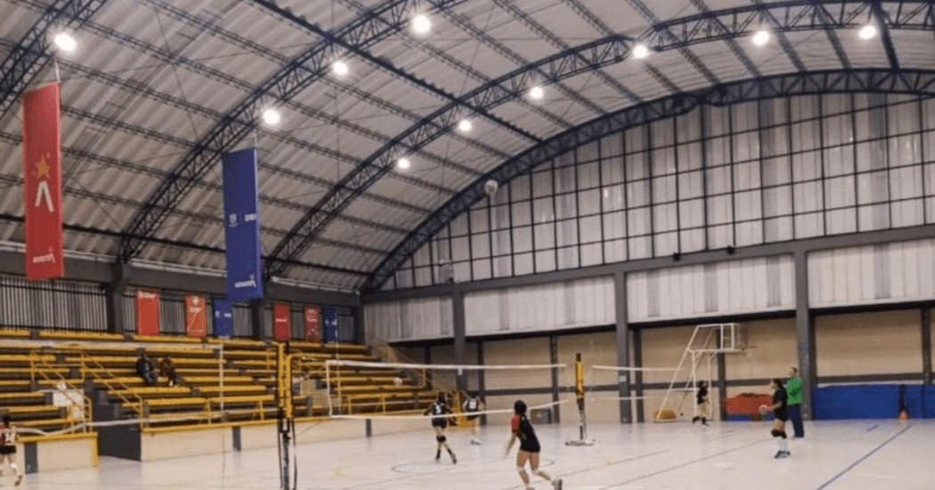 Imagen panorámica de la iluminación Led