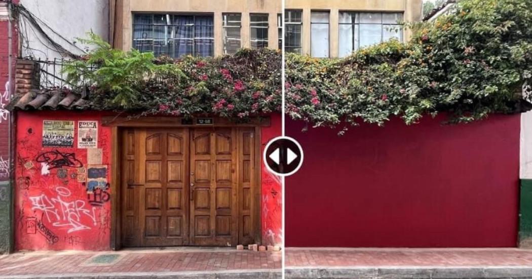 Imagen de antes y después espacio público 