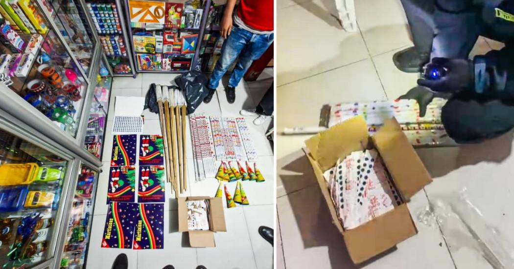 4.880 unidades de pólvora incautada en Diana Turbay al sur de Bogotá