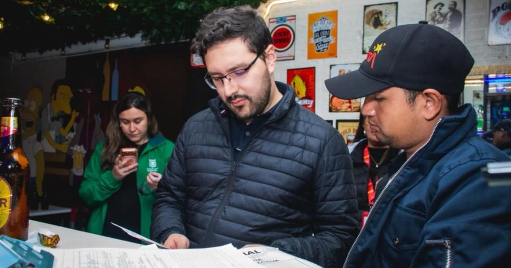 Foto del bar sellado en Usaquén por incumplimiento de niveles de ruido.