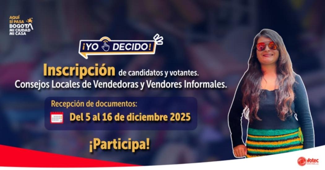 Inscripciones Consejos Locales de Vendedores Informales Bogotá 2025