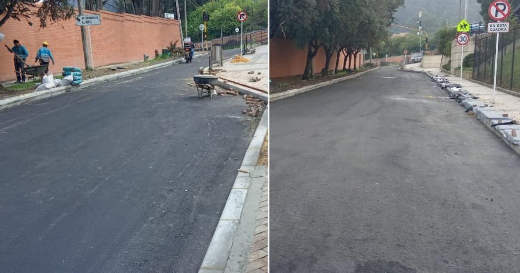 Obras en Bogotá rehabilitación de malla vial calle 68 y transversal 1