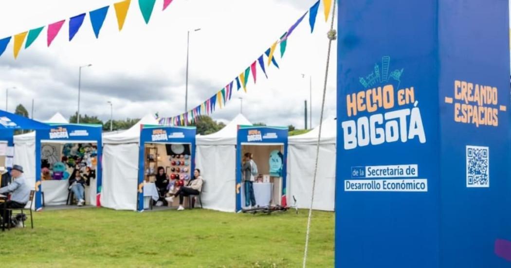 Foto de una de las ferias de 'Hecho en Bogotá' en el parque Simón Bolívar.