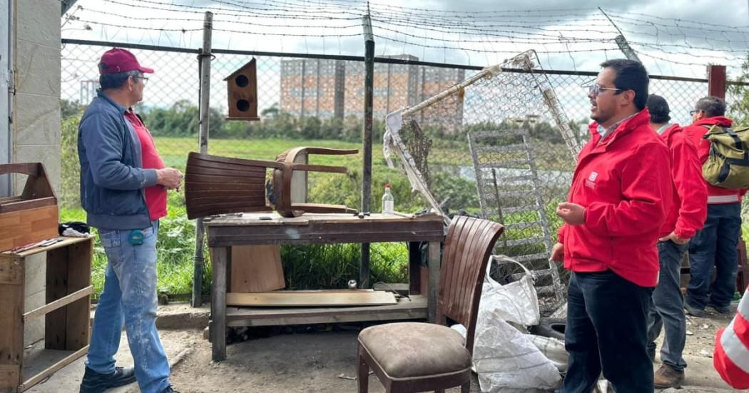 Foto del operativo de espacio público en operativo en el barrio Unir II.