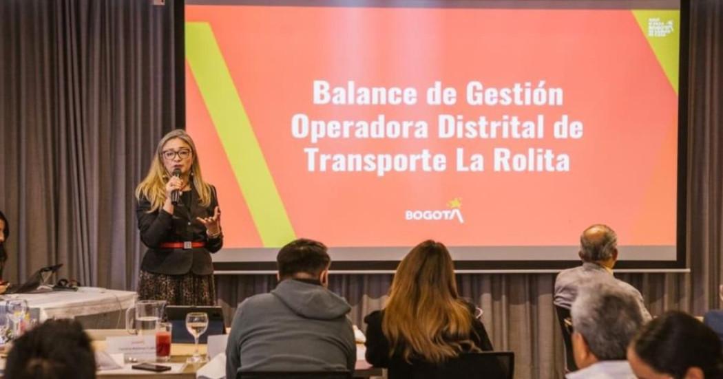 Presentación de la gerente general de La Rolita