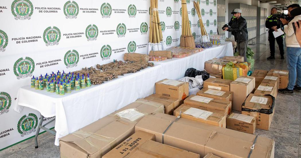 Imagen de pólvora incautada 