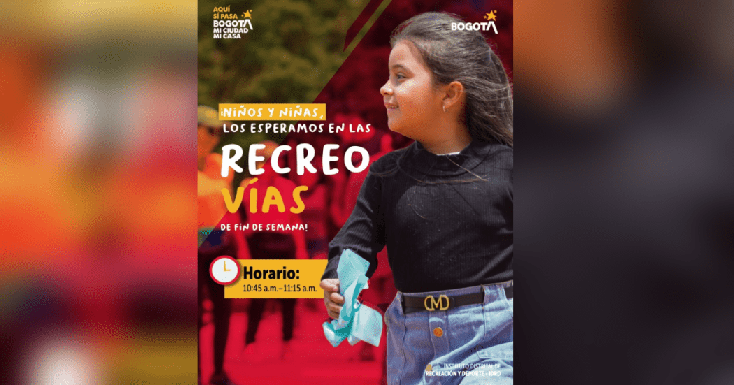 Imagen con información de la recreovía