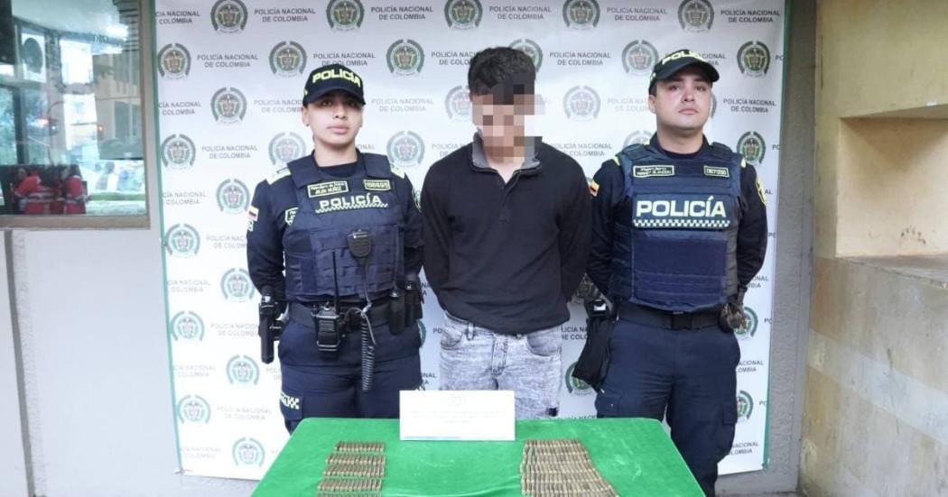 Foto de un capturado en Bogotá