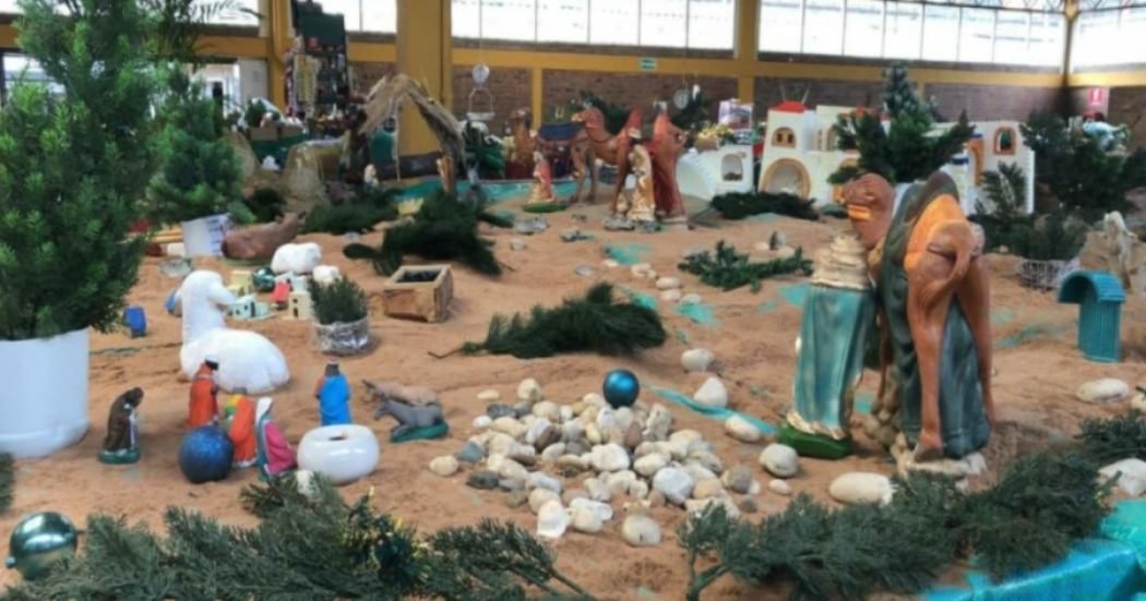 Foto de un pesebre en Bogotá 