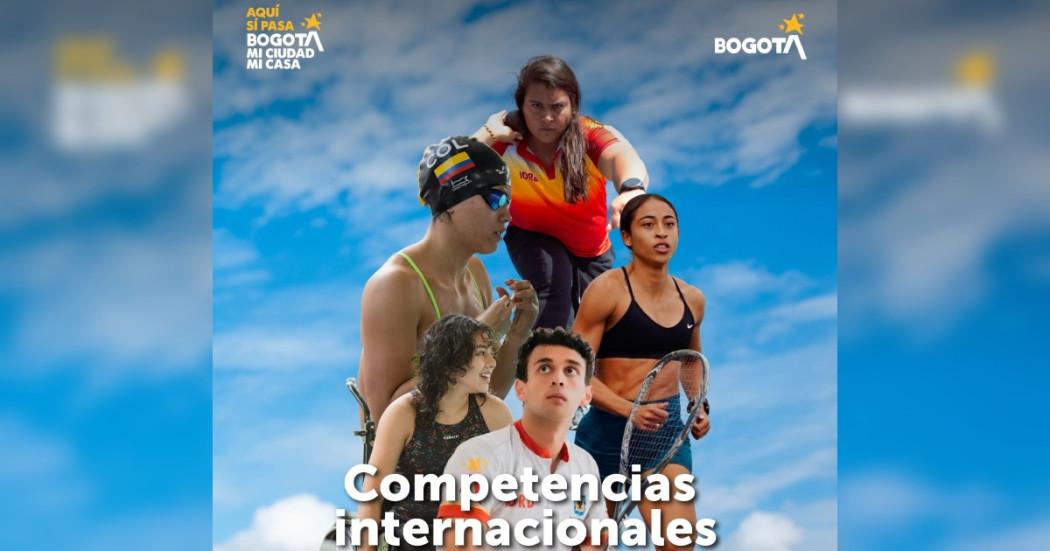 Foto que muestra deportistas del Equipo Bogotá