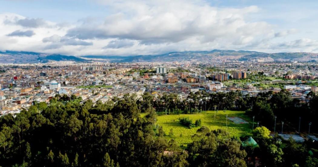 Foto panorámica de Bogotá
