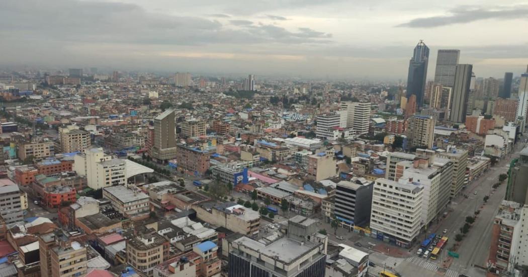 Foto panorámica de la ciudad de Bogotá, Colombia