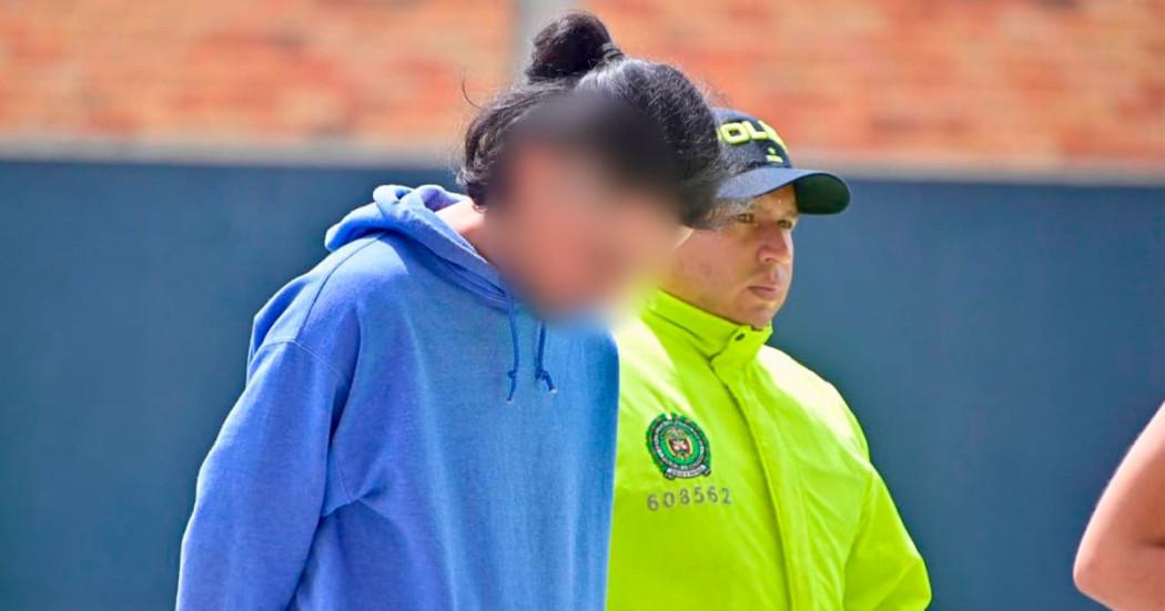 En la foto uno de los capturados