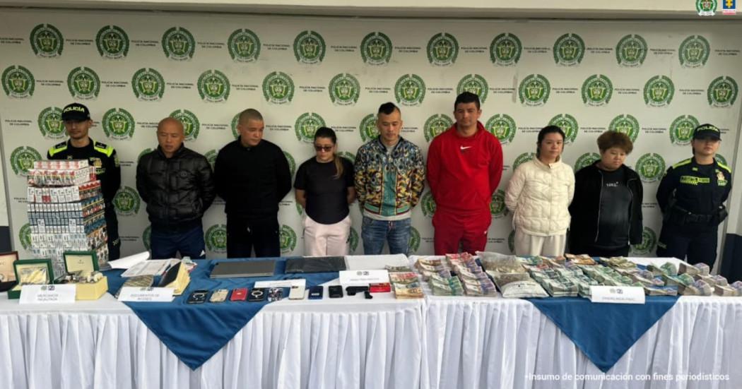 Seis ciudadanos chinos y dos colombianos que harían parte de la organización delincuencial fueron capturados