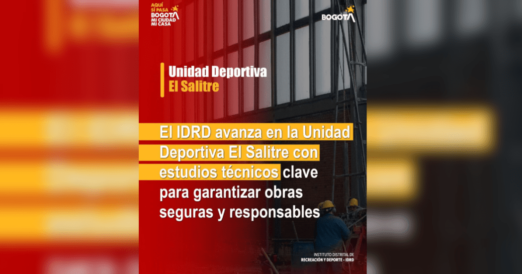 Imagen con información de la noticia del IDRD