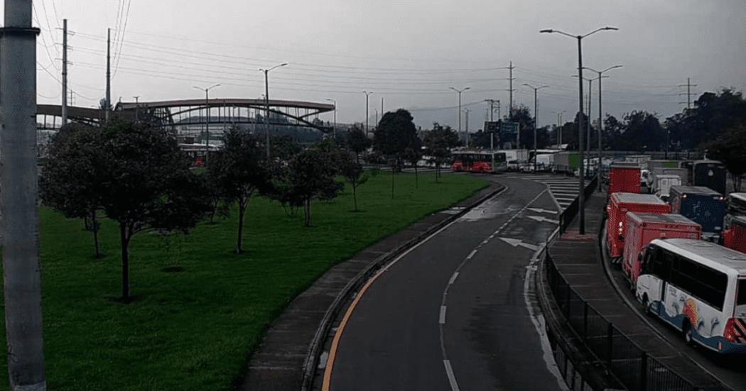 Imagen de la Calle 80 a la altura del Puente de Guadua