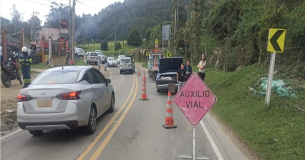 Foto novedad vial en Bogotá