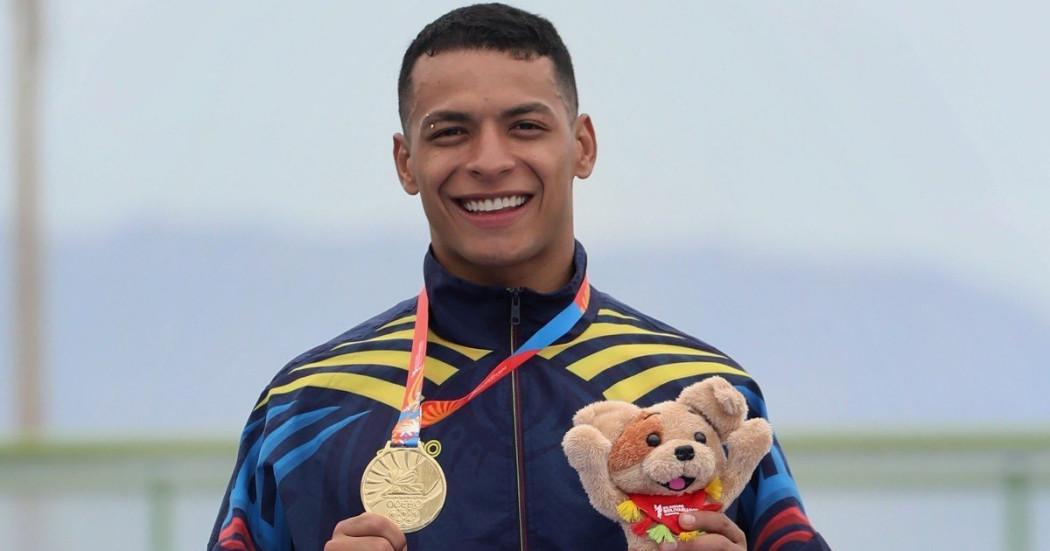 Foto que muestra al deportista del Equipo Bogotá John Tascón