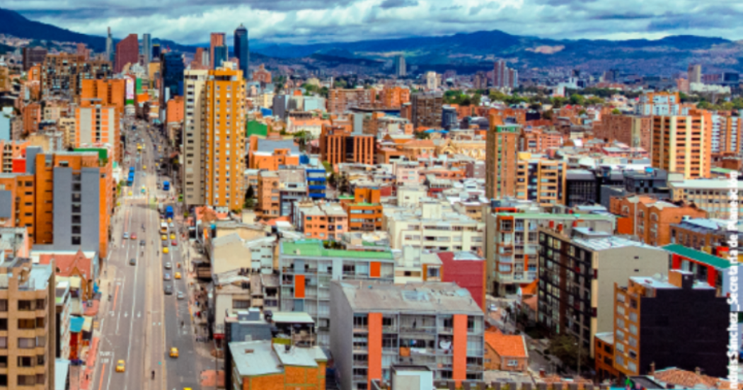 Imagen panorámica del centro de Bogotá
