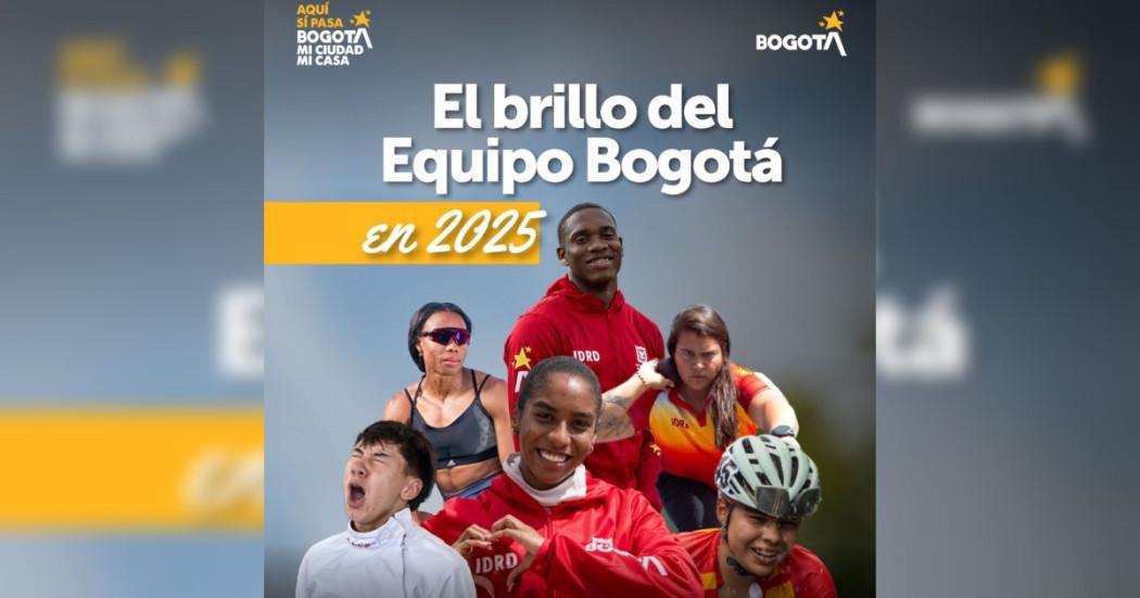 Foto que muestra algunos deportistas del Equipo Bogotá