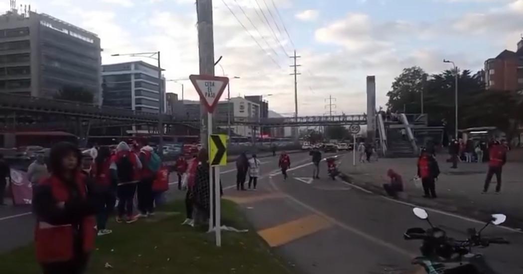Imagen de la Autopista Norte a la altura de la Calle 100