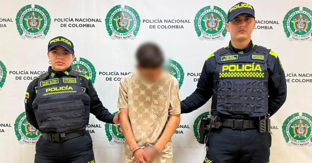 En la foto el capturado por la Policía