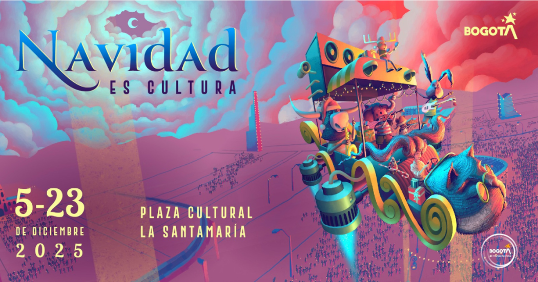 Imagen del cartel promocional del evento de Navidad es Cultura en la Plaza Cultural La Santamaría.
