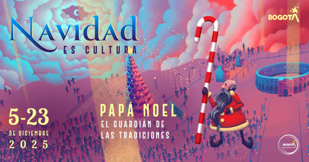 Imagen con la gráfica de Papá Noel personaje de Navidad es Cultura 2025