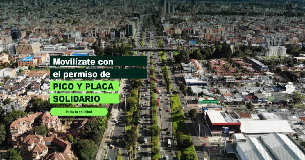 Foto panorámica de la ciudad de Bogotá, Colombia