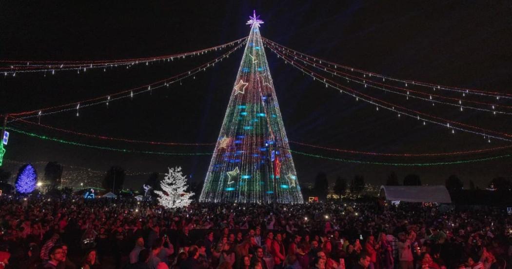 Foto de alumbrado navideño en Bogotá