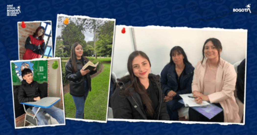 Mosaico de imágenes en las que se ven a varios jóvenes