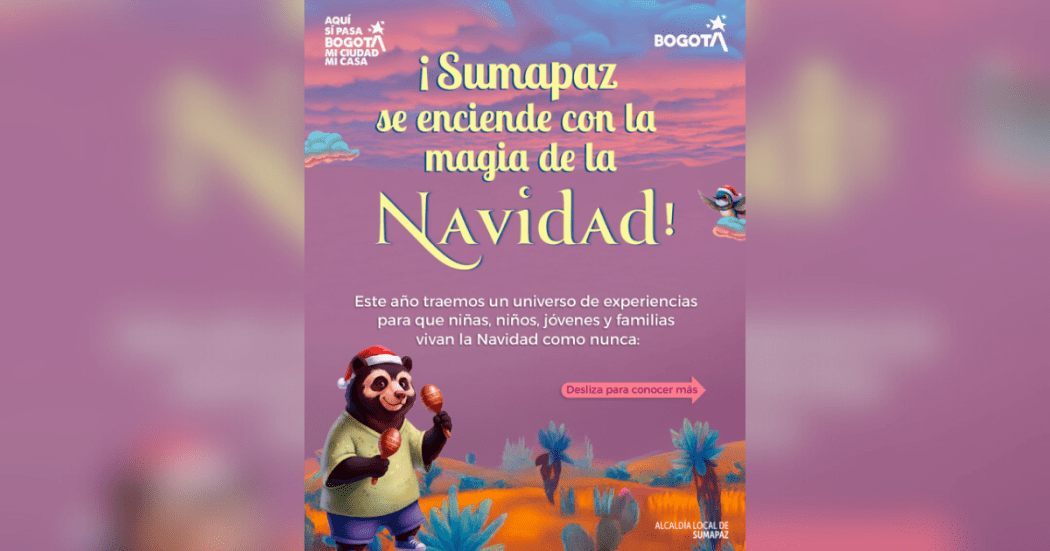 Imagen de la pieza gráfica que promociona la navidad en Sumapaz
