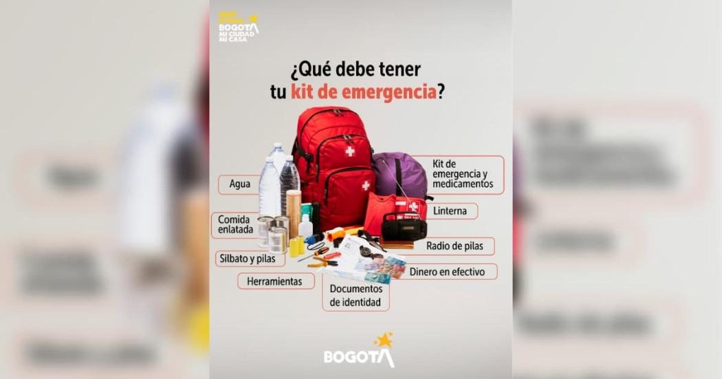 Foto de un kit de emergencia