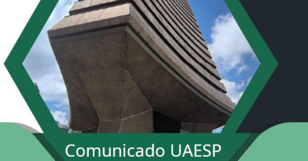 Foto que muestra la fachada de la UAESP 