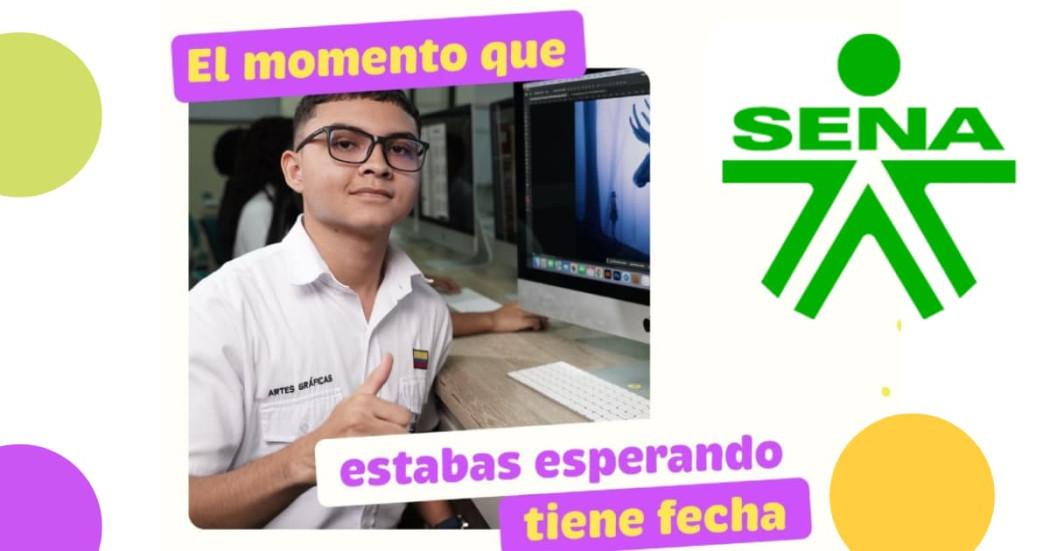 Foto que muestra a un estudiante del SENA.