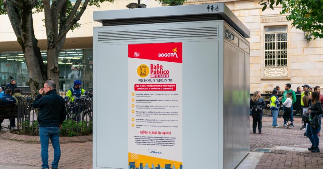 Bogotá inauguró tercer baño público inteligente en el Parque Santander