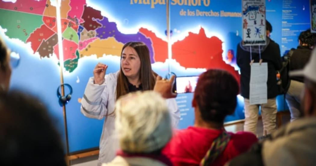 Foto de la exposición 'Mapa Sonoro' así suenan los derechos humanos en el Museo de Bogotá