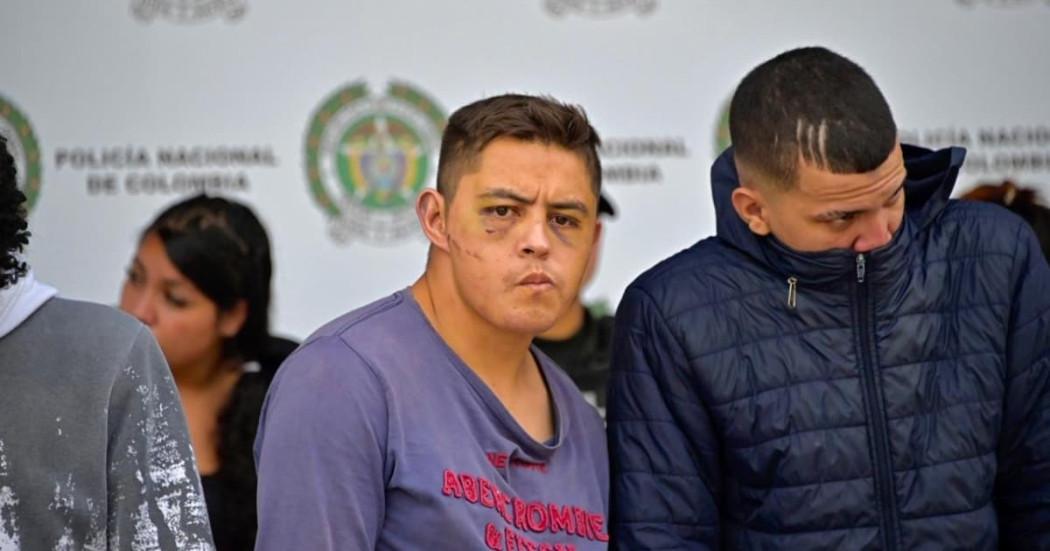 Foto de personas capturadas en Bogotá por el delito de extorsión durante el año 2025.