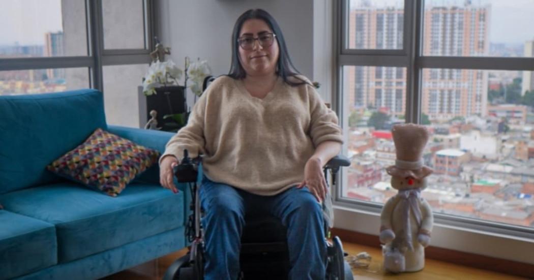 Foto de Diana Palma, quuien trabaja por la discapacidad en Bogotá