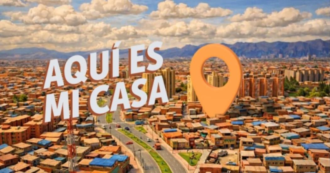 Foto panomárica de Bogotá desde al aire.