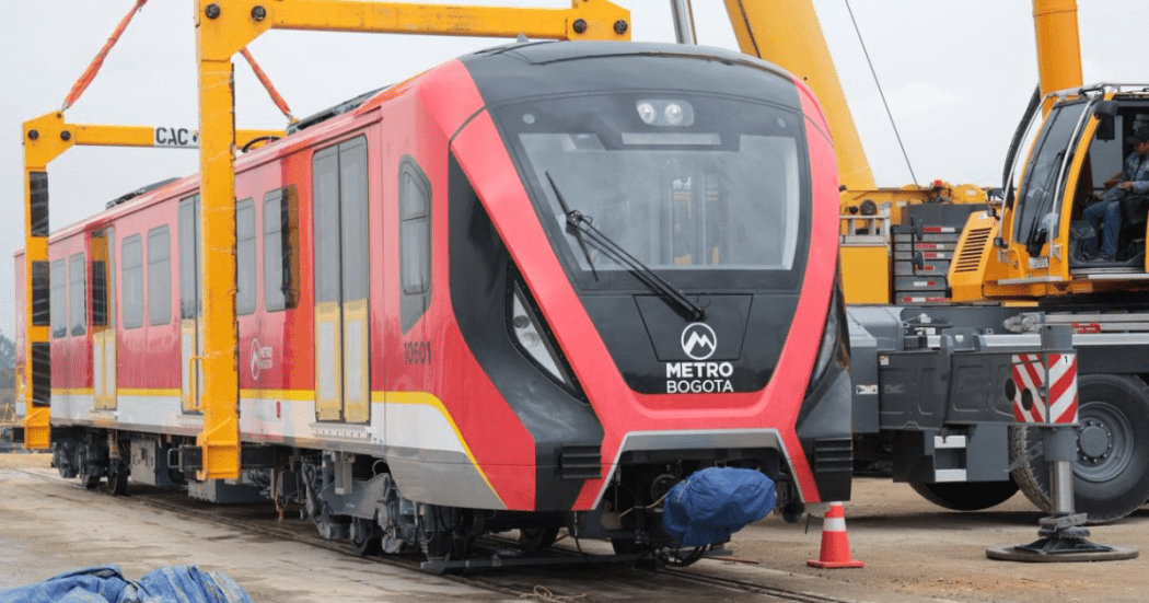 Foto del tren del Metro de Bogotá 