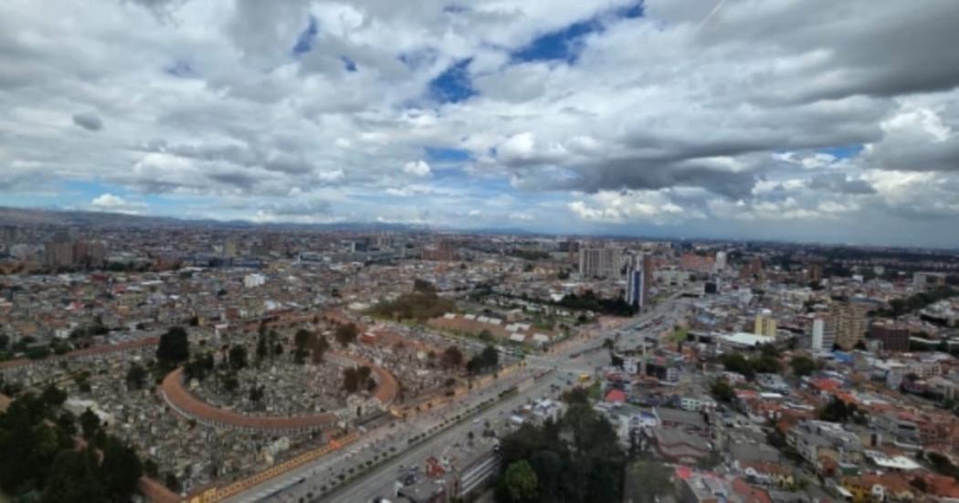 Foto panorámica de Bogotá.