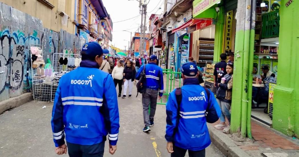 Foto de recorridos y operativos de uso adecuado y organización del espacio público en Bogotá.