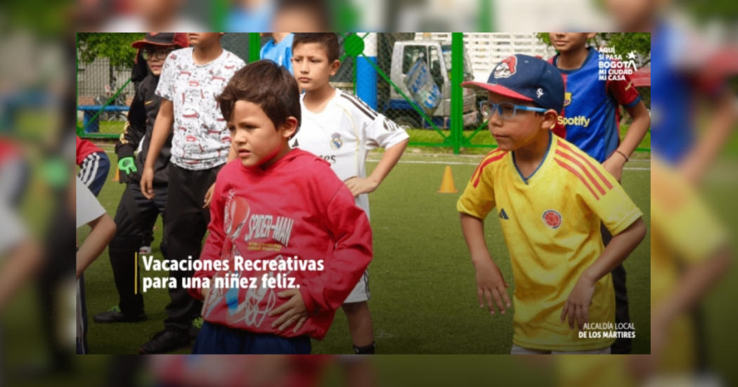 Pieza gráfica sobre las vacaciones recreativas en Los Mártires 