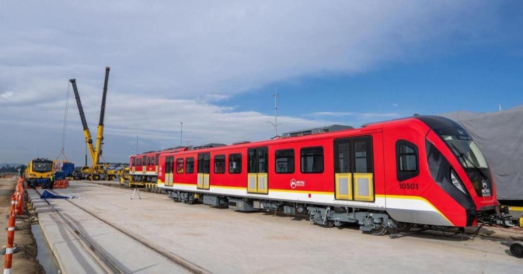 Foto de un tren del Metro de Bogotá