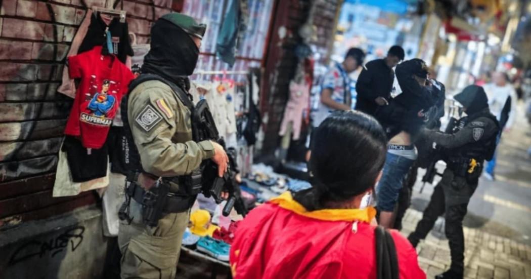 Imagen del operativo de inspección, vigilancia y control en Los Mártires