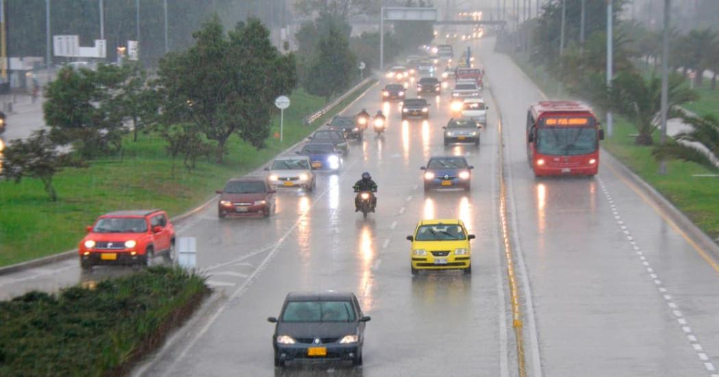 Foto de lluvias en Bogotá.