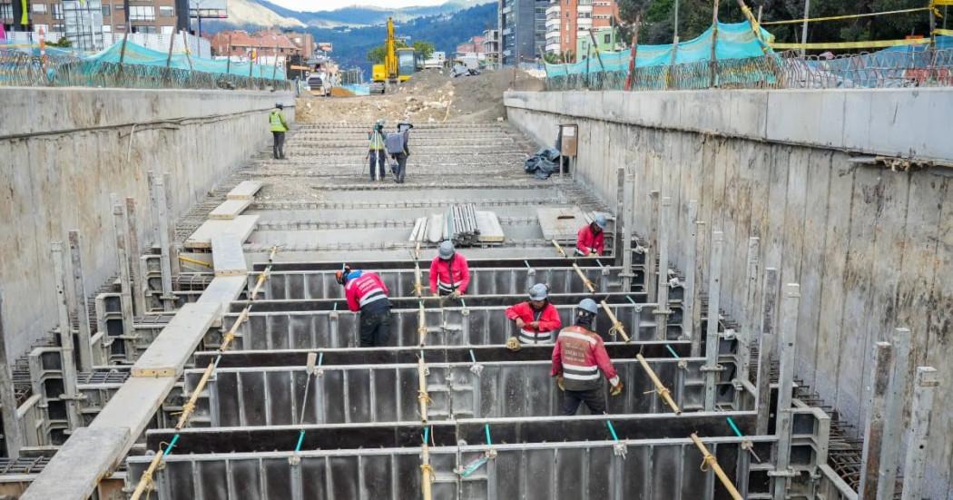 Foto de obras en avenida 68 en Bogotá