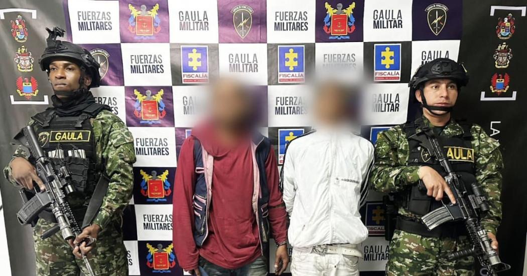 Dos personas capturadas