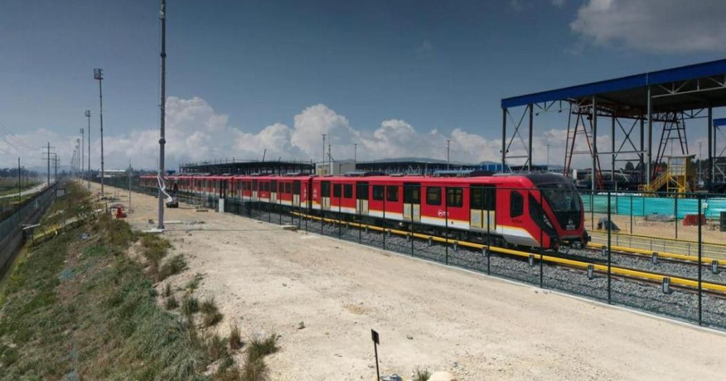 Foto de un tren del Metro de Bogotá